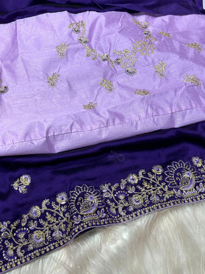 Silk Embroidered Saree