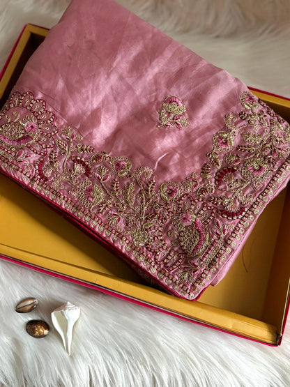 Silk Embroidered Saree