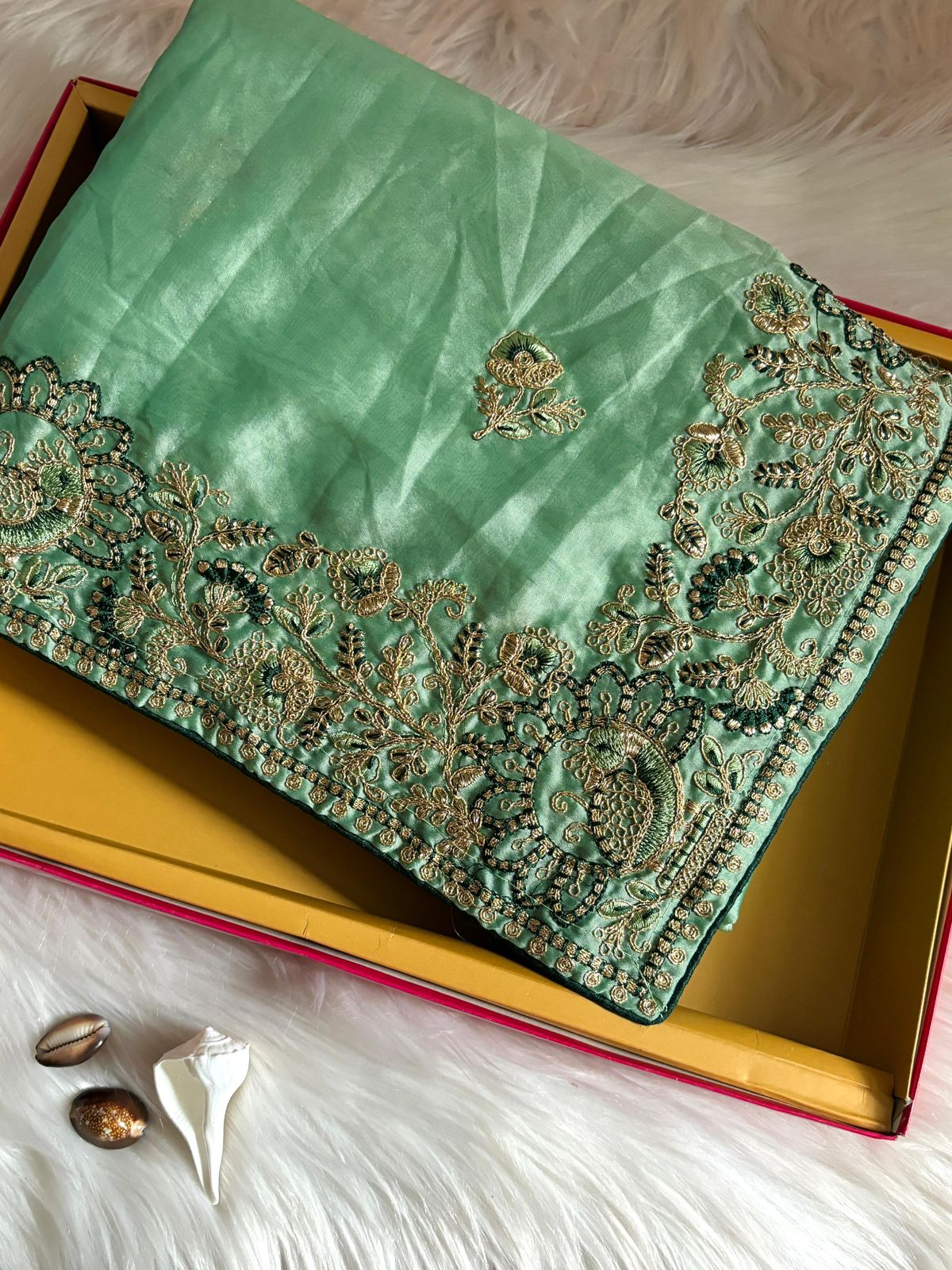 Silk Embroidered Saree