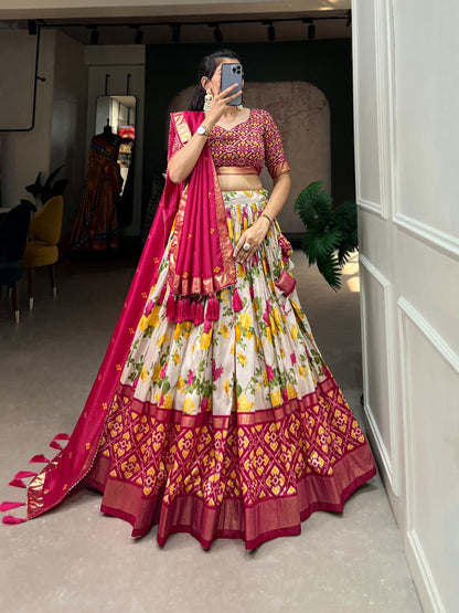 Floral Patola Lehenga