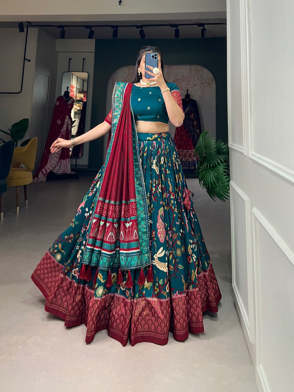 Kalamkari - Patola Lehenga