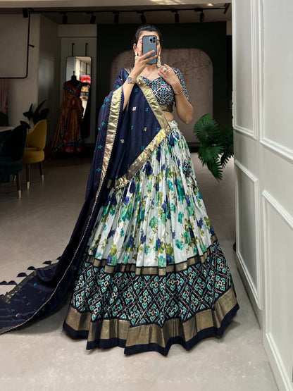 Floral Patola Lehenga