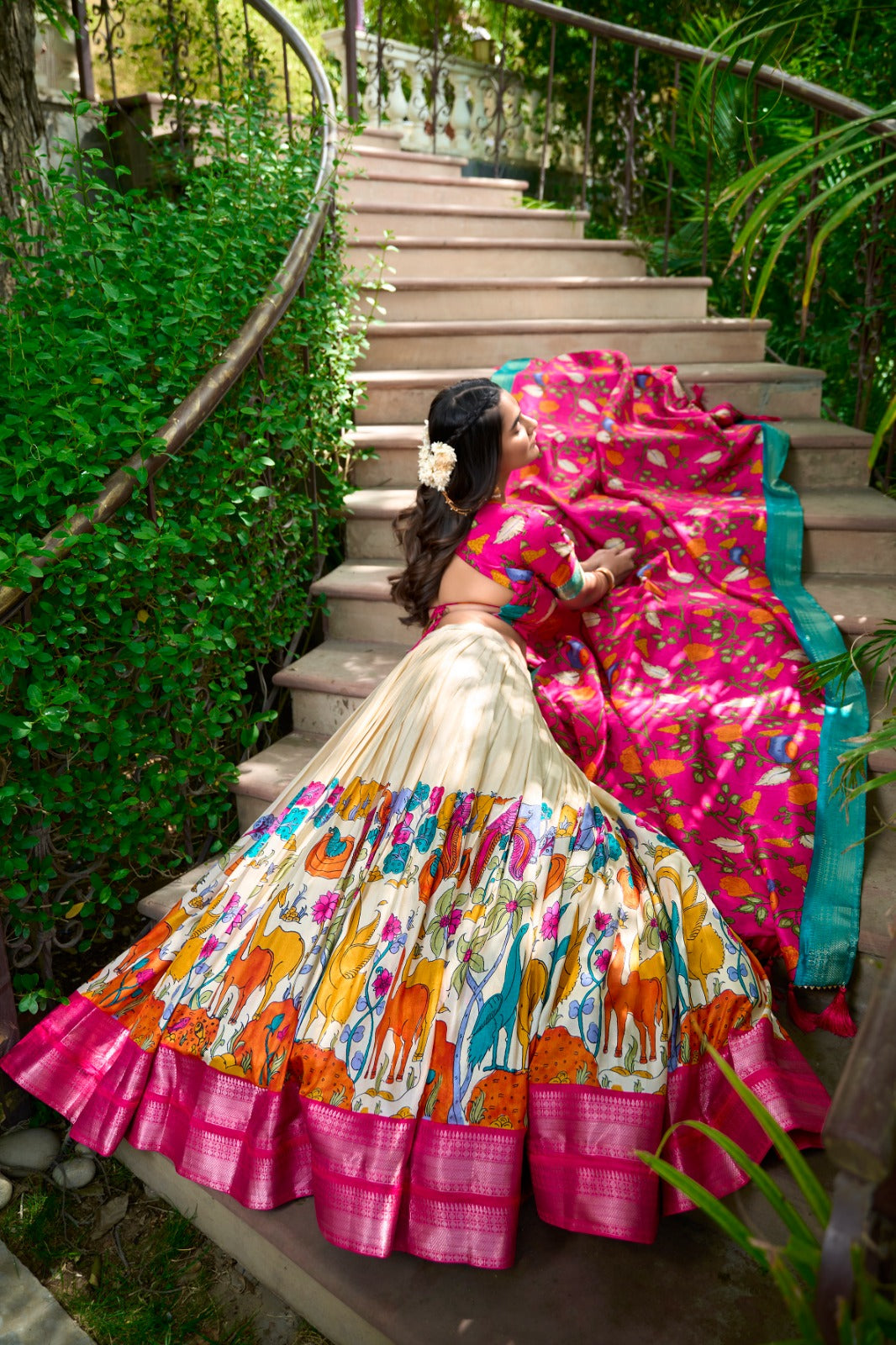 Kalamkari Print Lehenga