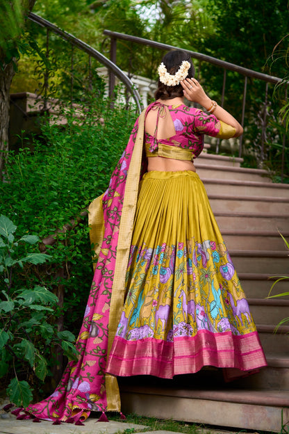 Kalamkari Print Lehenga