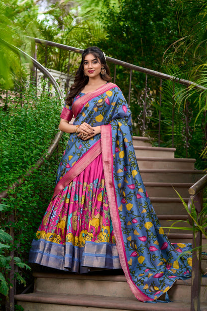 Kalamkari Print Lehenga