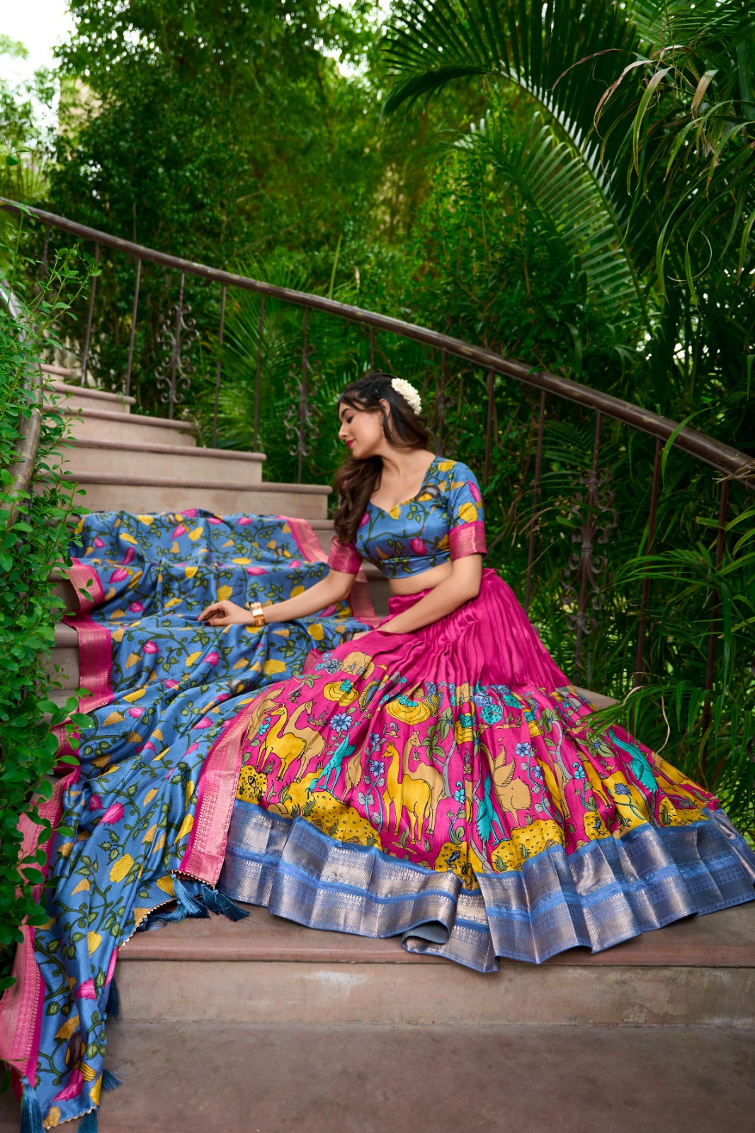 Kalamkari Print Lehenga