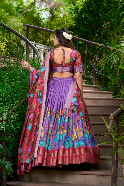 Kalamkari Print Lehenga