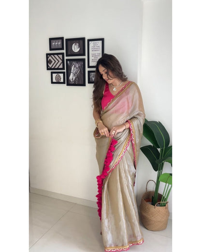 Laila Two-Tone Saree