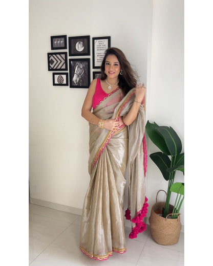 Laila Two-Tone Saree