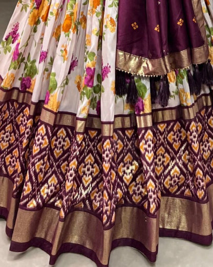 Floral Patola Lehenga