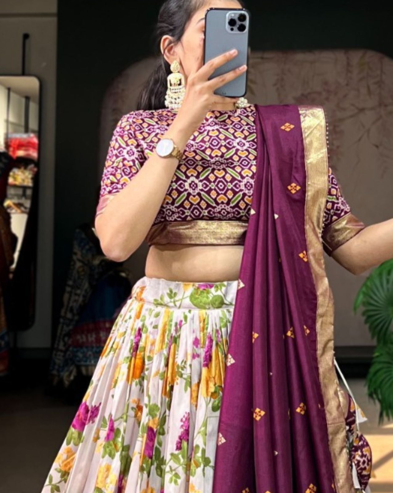 Floral Patola Lehenga