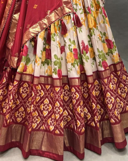 Floral Patola Lehenga