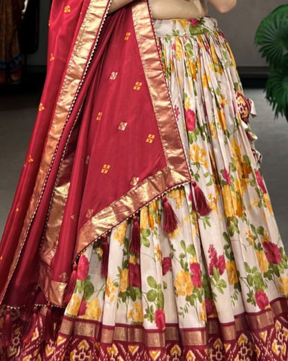 Floral Patola Lehenga