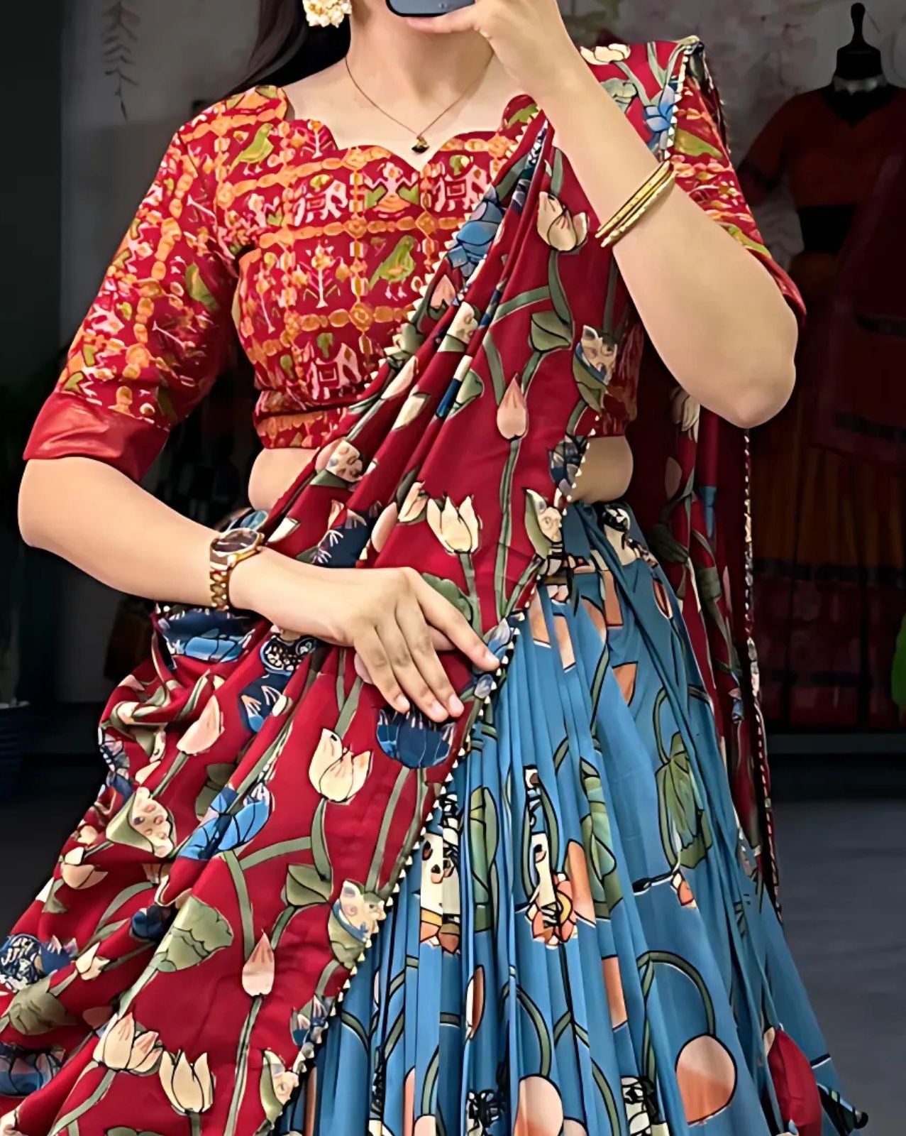 Kalamkari Lehenga