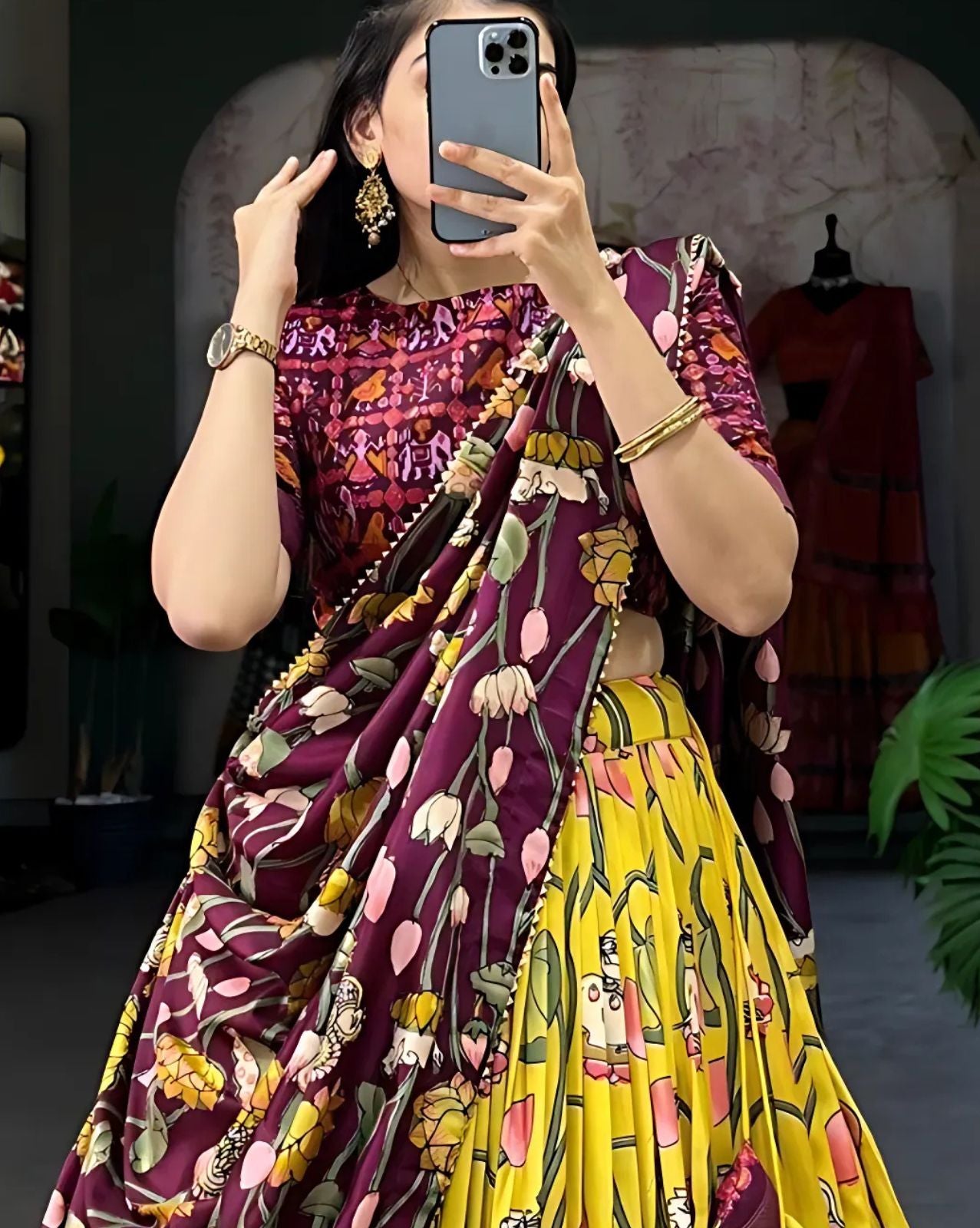 Kalamkari Lehenga