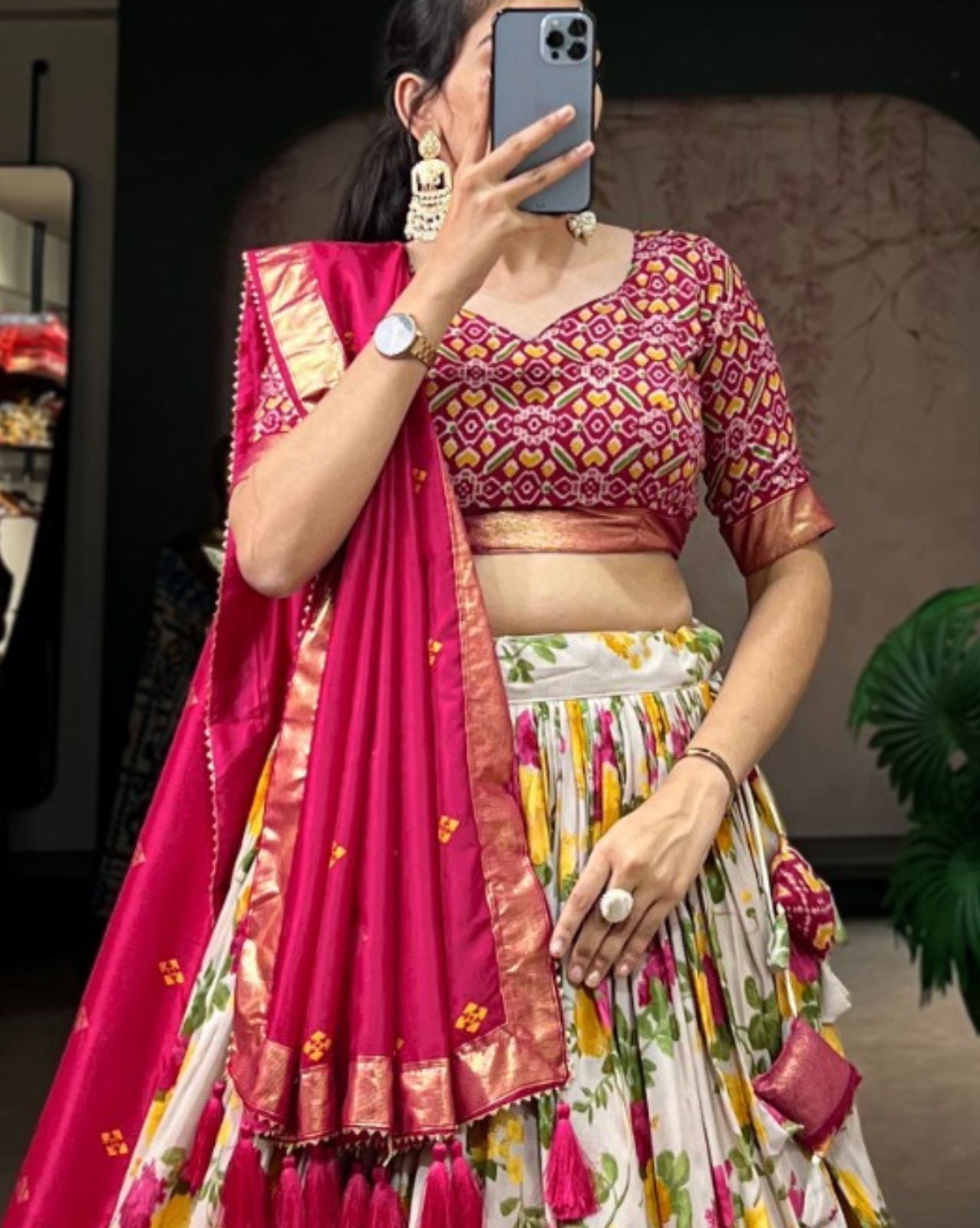 Floral Patola Lehenga