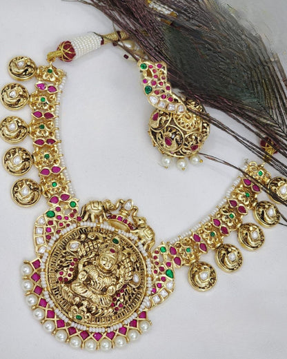 Laxmi Kasu Antique Necklace