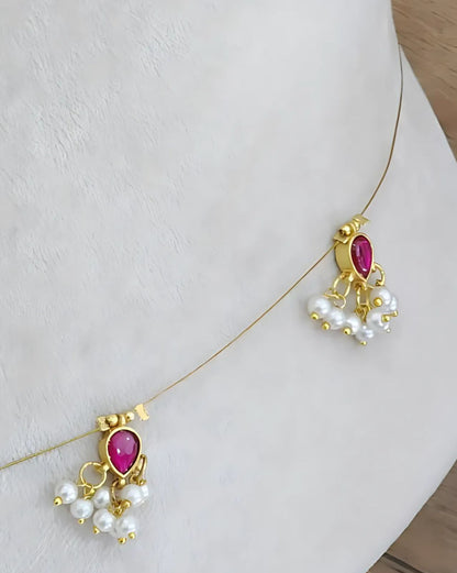 Nemali Kundan Invisible Necklace