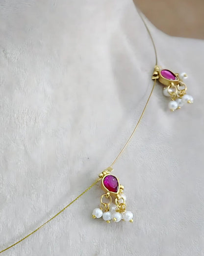 Jadau Kundan Invisible Necklace